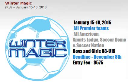 Winter magic soccer tournament
